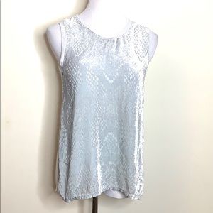 Language Grey Bubble Velvet Tank